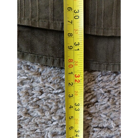 VOLCOM Tailored Fit Mens Olive Green Long Sleeve Shirt Men's 2XL - Picture 7 of 7